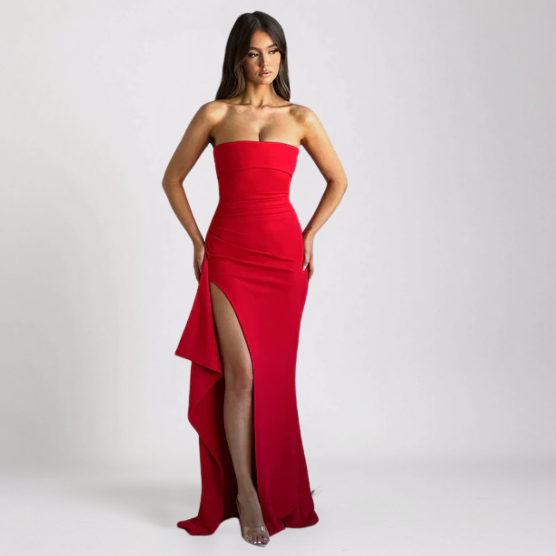 AMELY | VIRAL SLIT KLÄNNING