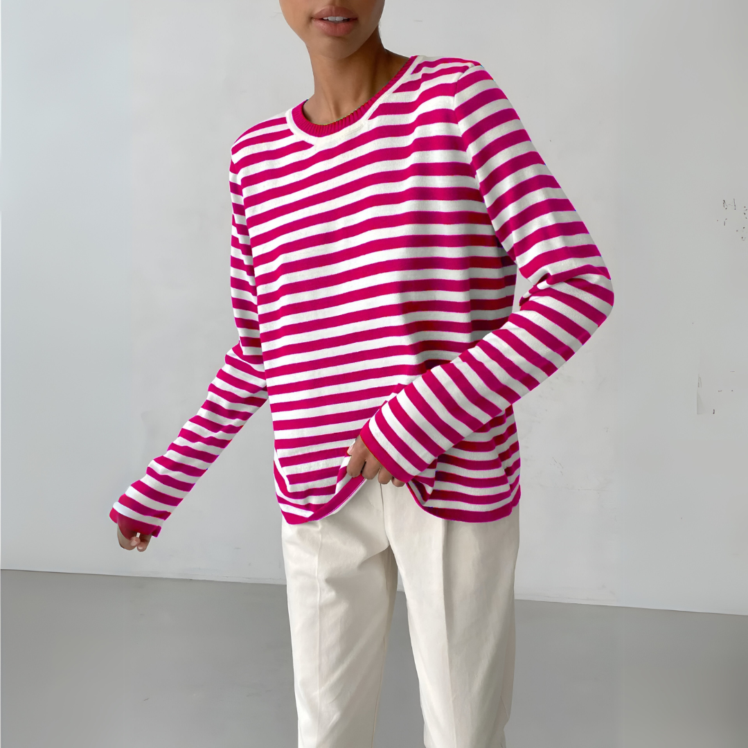 CELESTE | PULL À RAYURES