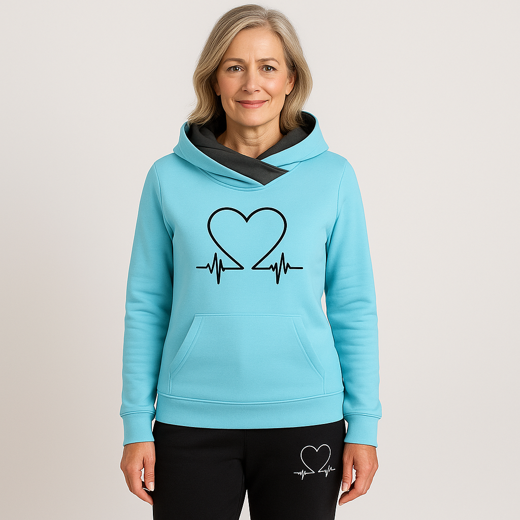 Veyra Boutique | Amara™ – Sportdräkt med hjärtmotiv