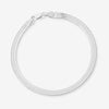 Platt Ormlänk Armband – 925 Silverpläterat, 4 mm