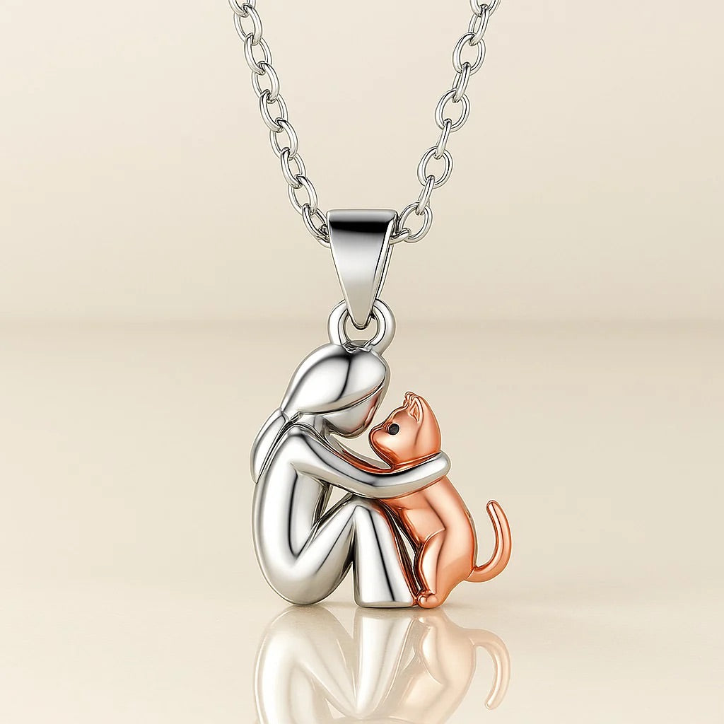 Veyra Boutique™ | Halsband med kattanhängare