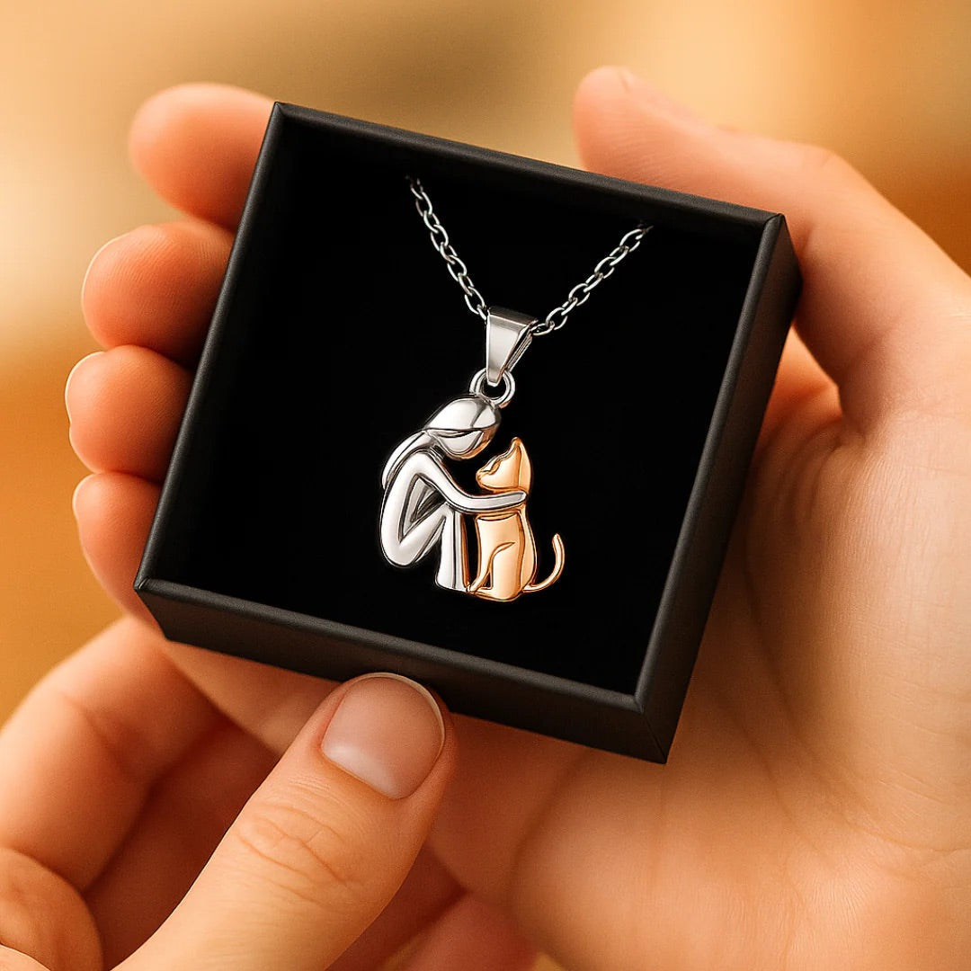 Veyra Boutique™ | Halsband med kattanhängare