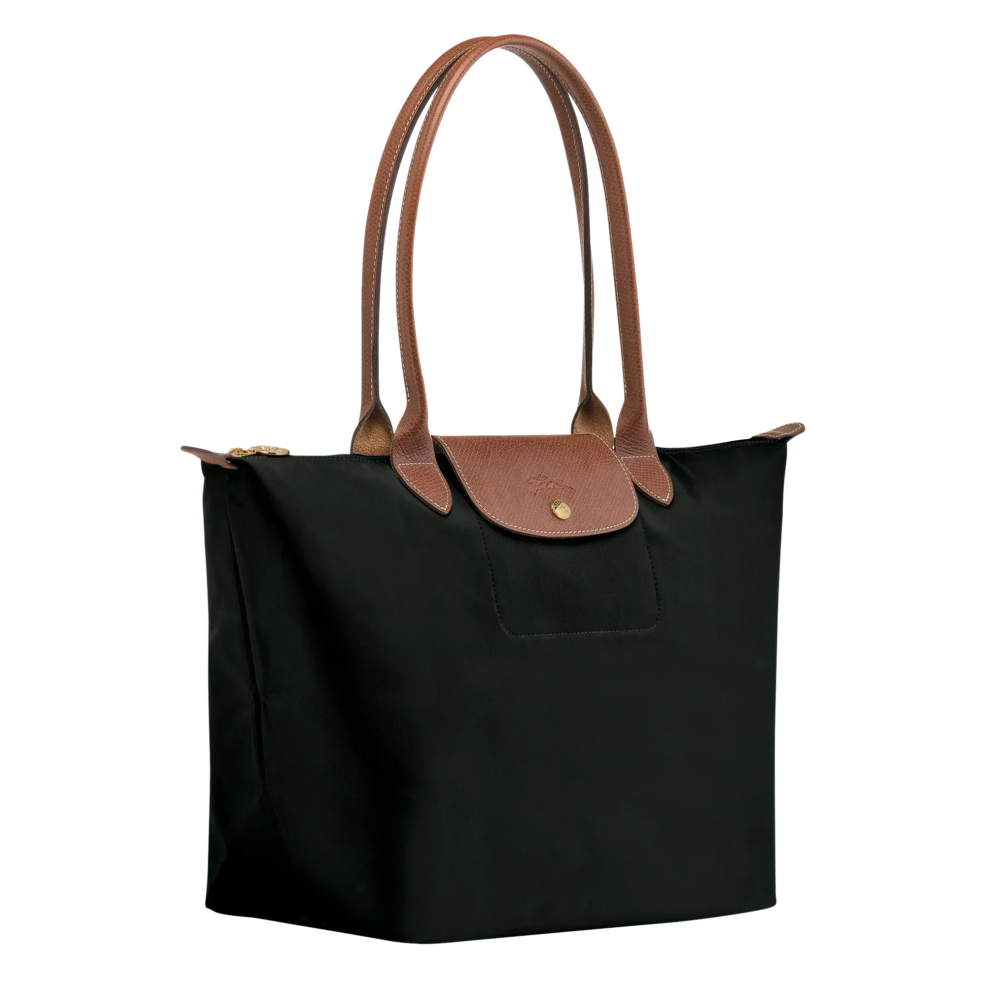 Longchamp - Stort Le Pliage Tote, Svart