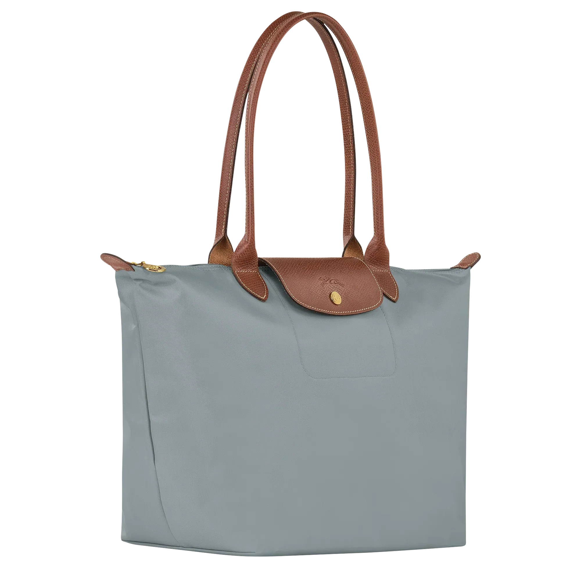Longchamp - Large Le Pliage Tote, Stål