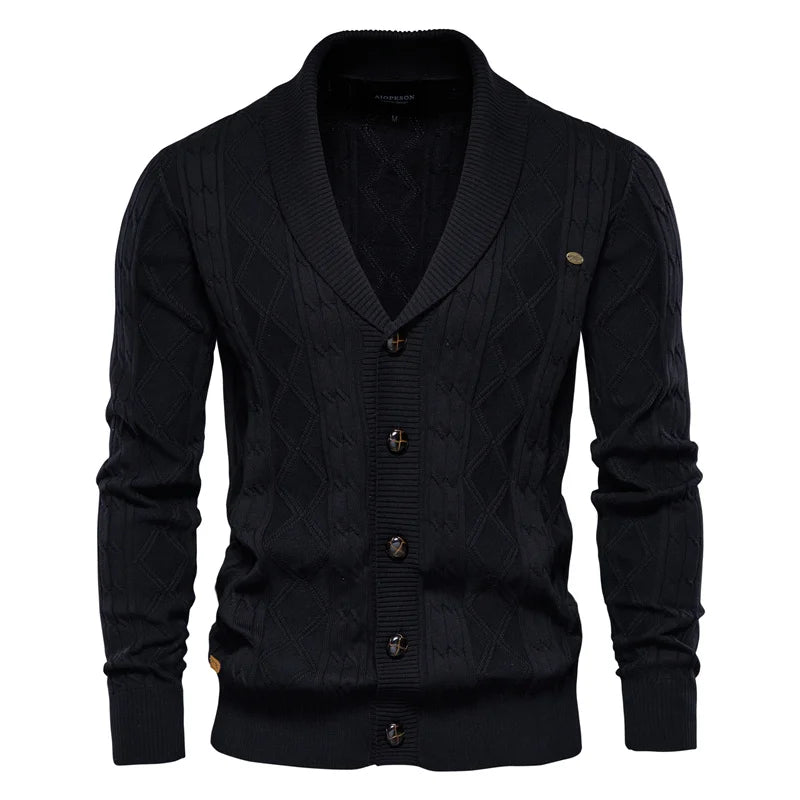 Veyra Boutique | Herr Cardigan med Knäppning