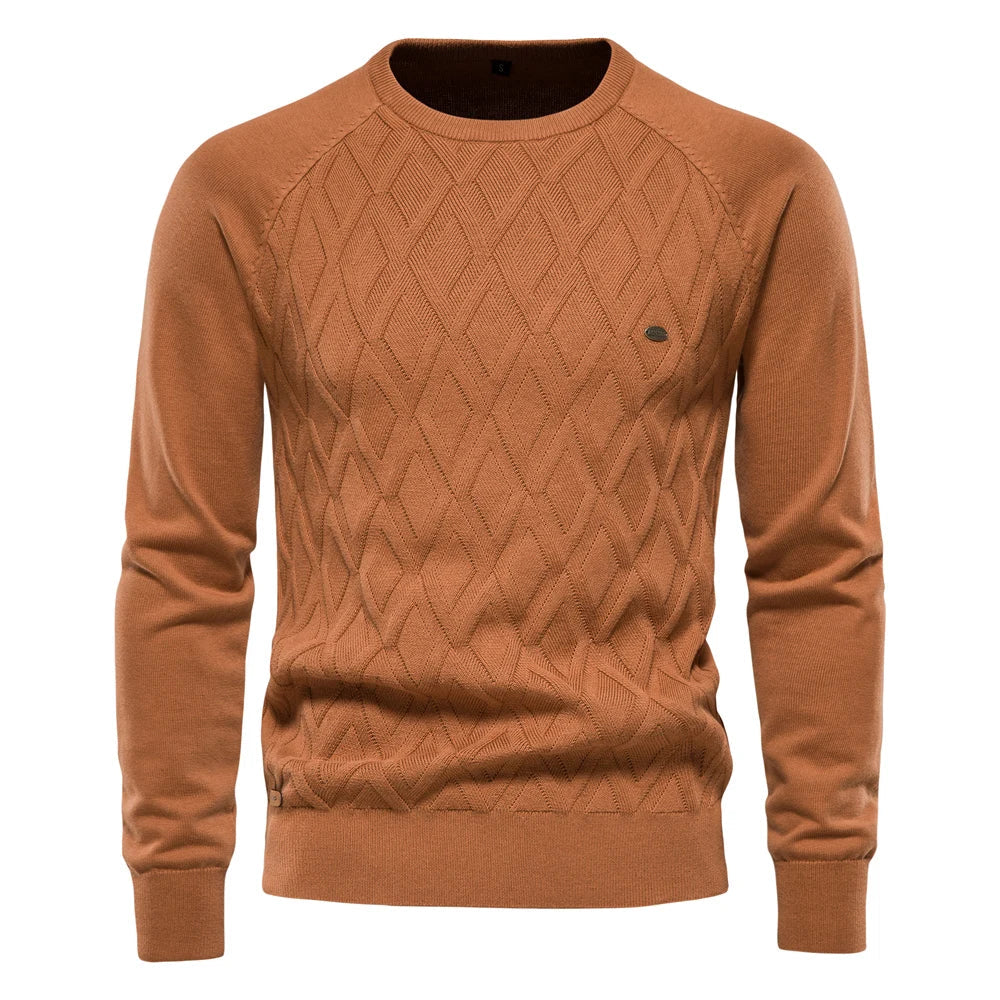 Veyra Boutique | Herrtröja med Rutig Mönster