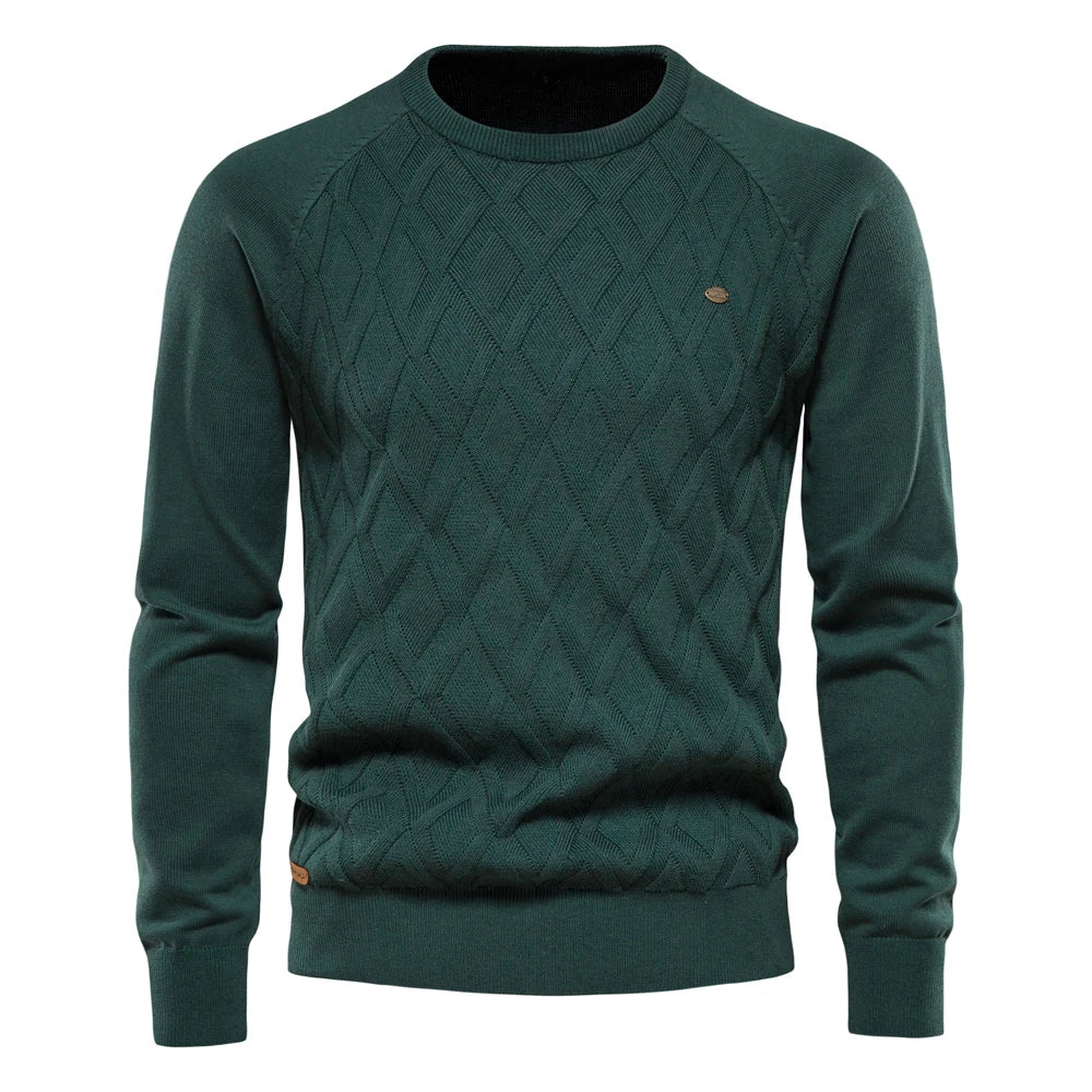 Veyra Boutique | Herrtröja med Rutig Mönster