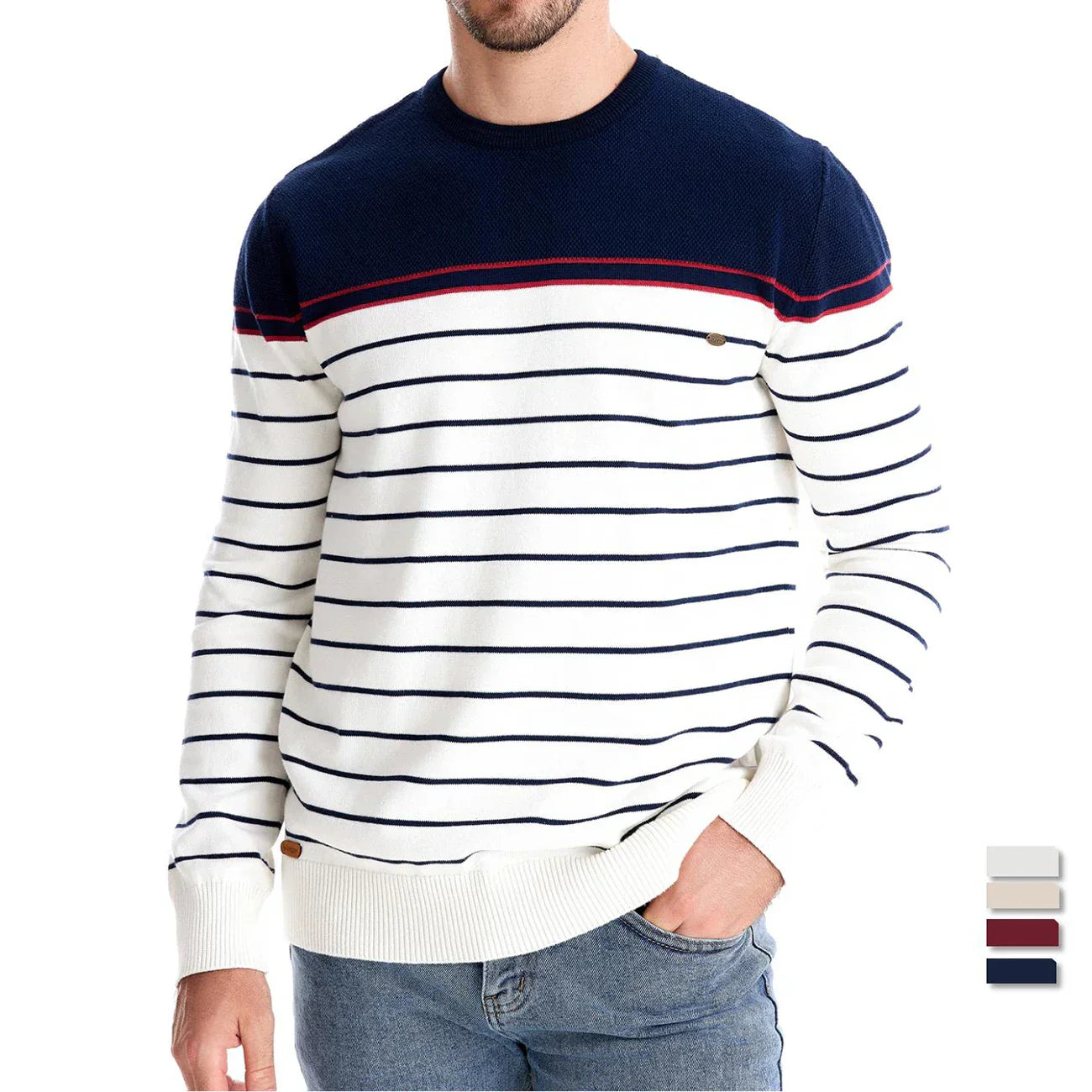 Veyra Boutique | Herrtröja med randigt mönster