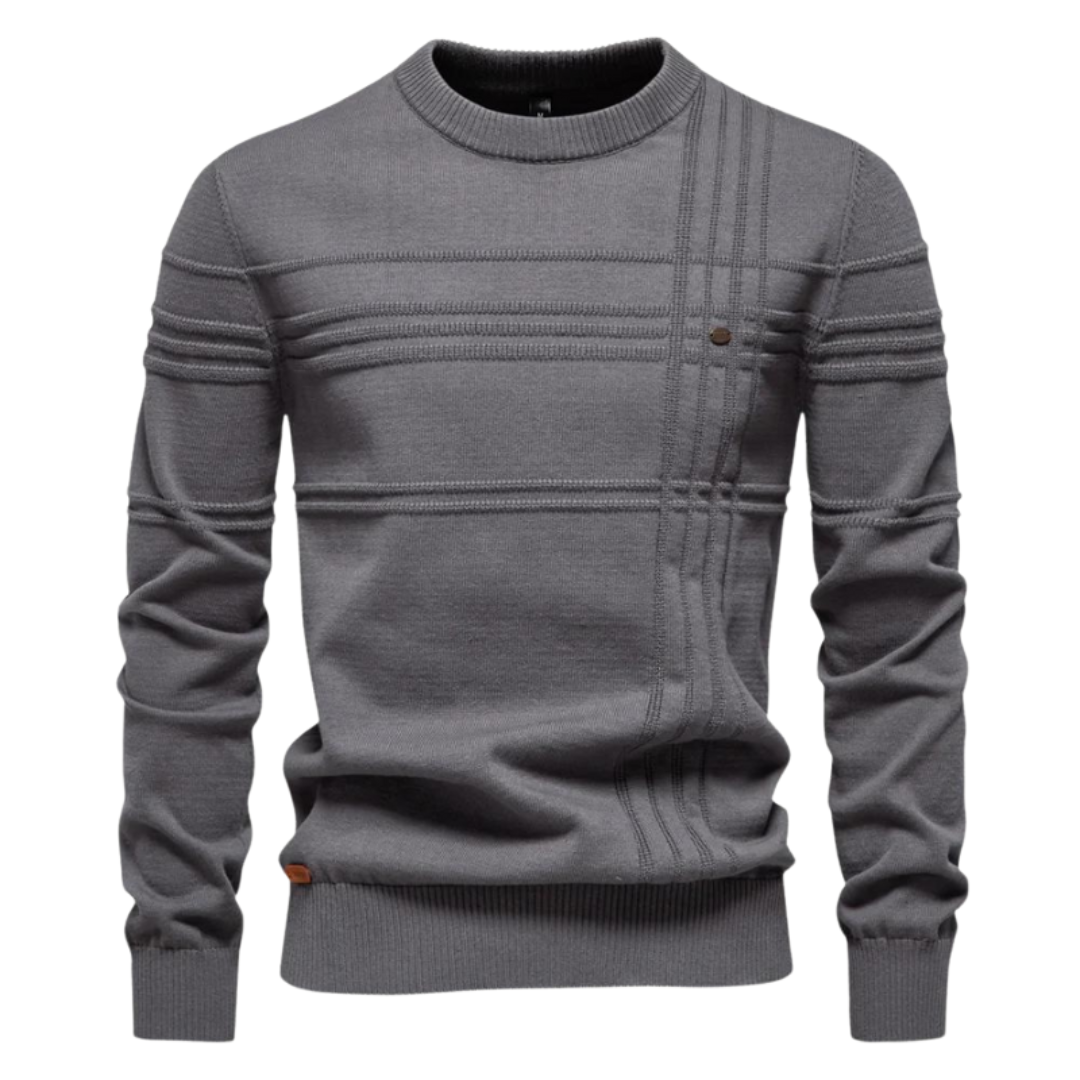 Veyra Boutique | Stilig herrtröja med rutdesign