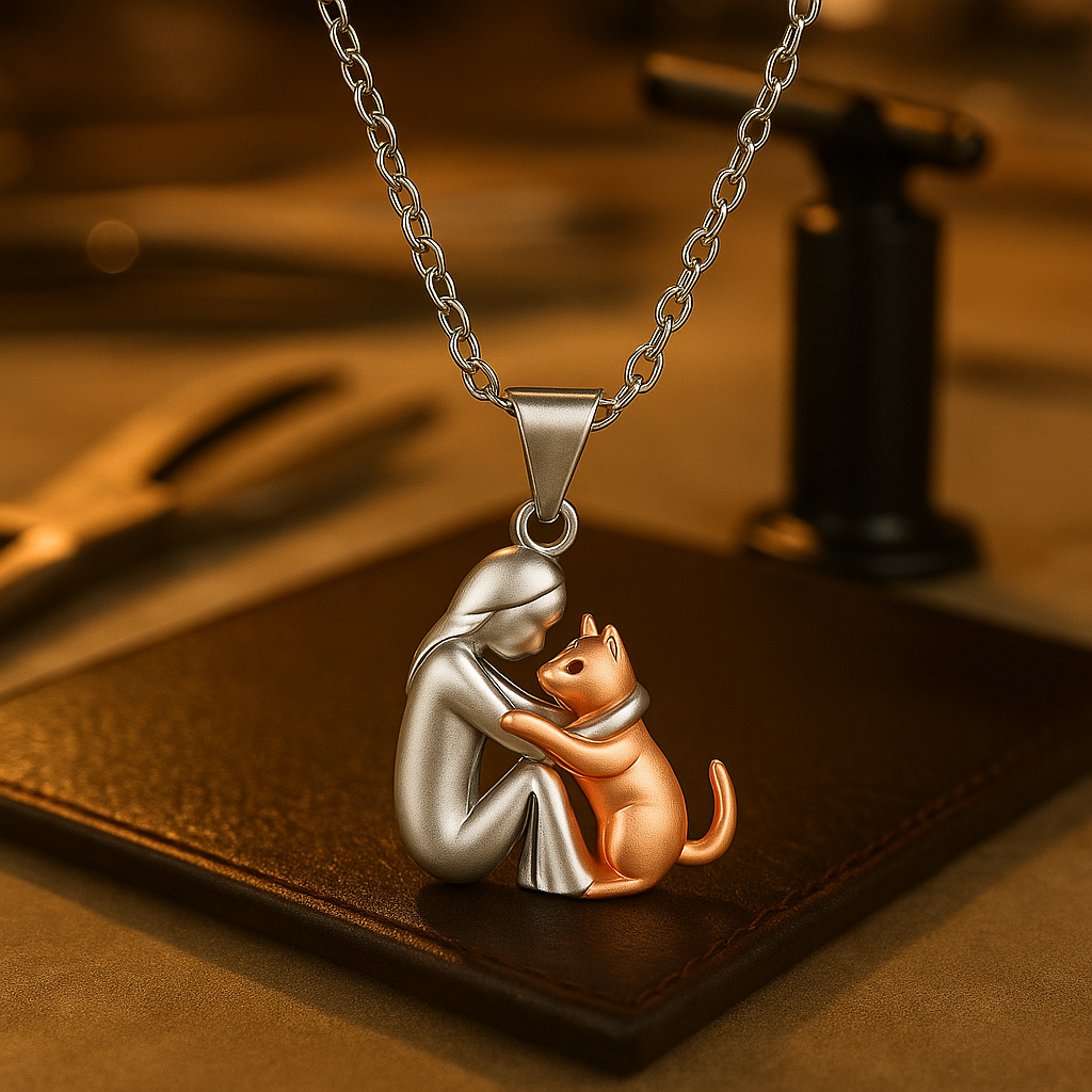 Veyra Boutique™ | Halsband med kattanhängare