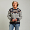 Heidi™ - Klassisk tröja stickad av isländsk fårull