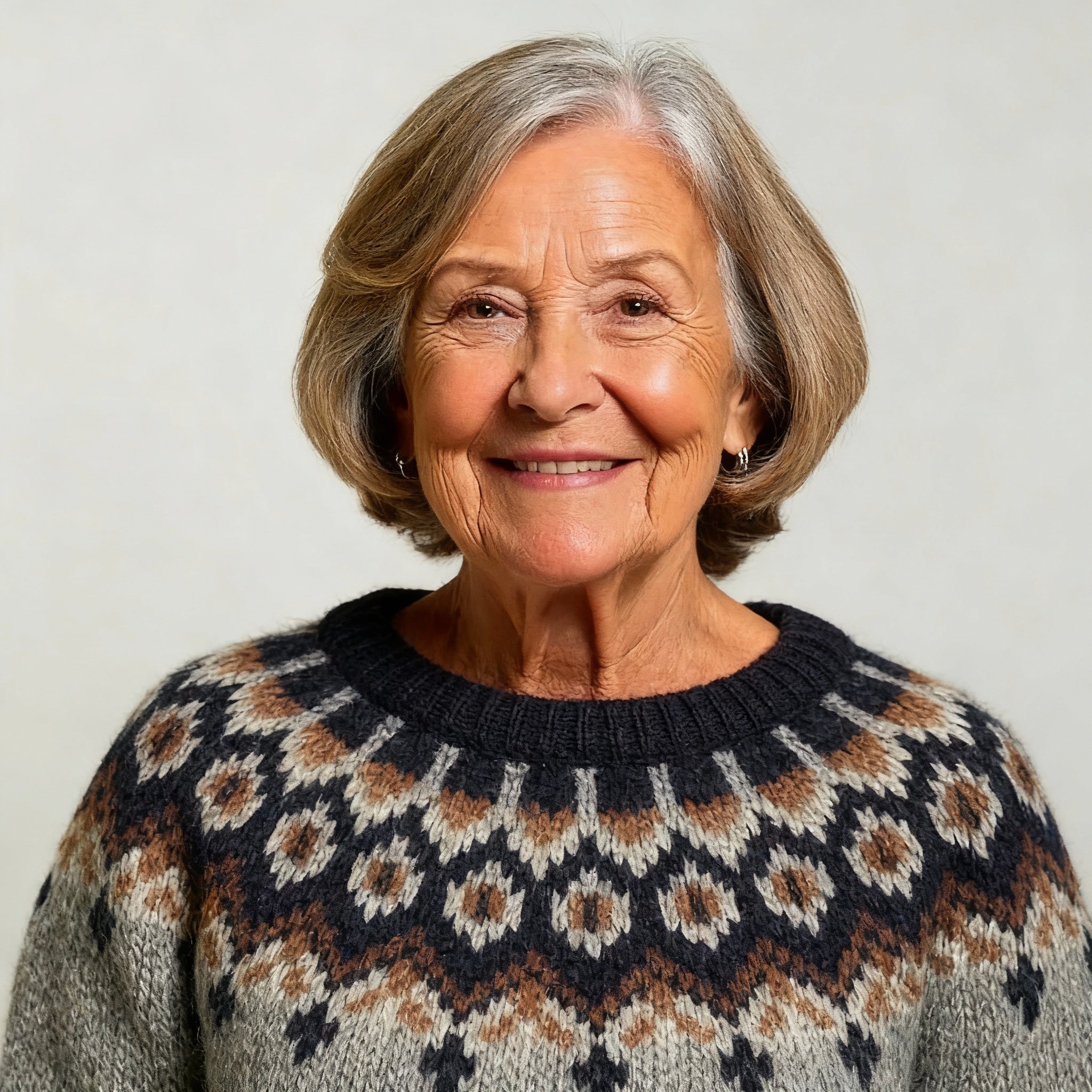 Heidi™ - Klassisk tröja stickad av isländsk fårull