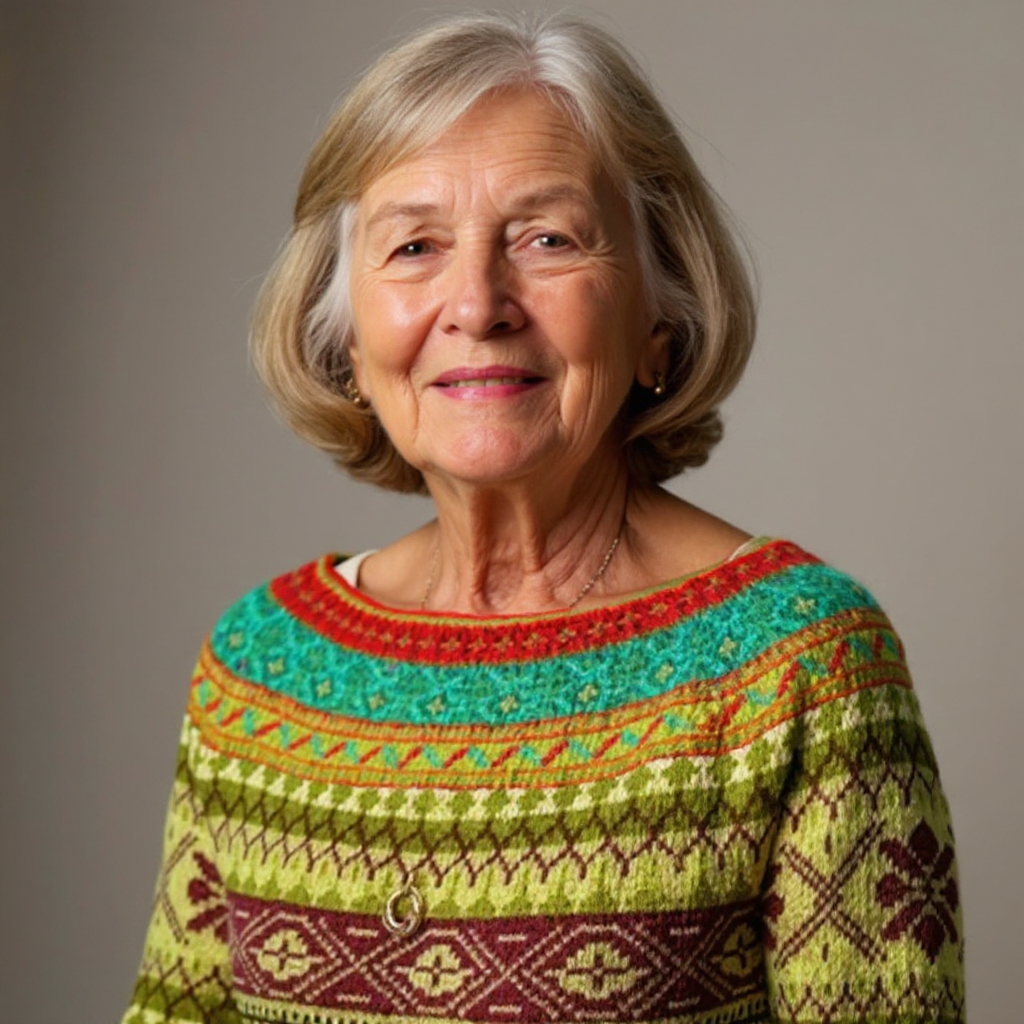 Kirsti™ - Klassisk islandsk fårskinnströja